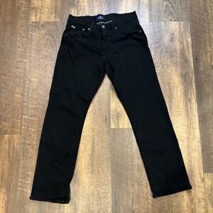 Cremieux‎ Black Straight Leg Jeans Men's 32x30 Cotton Spandex Stretch Versatile